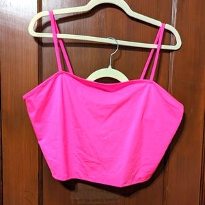 NWT Forever 21 neon pink cami 2X